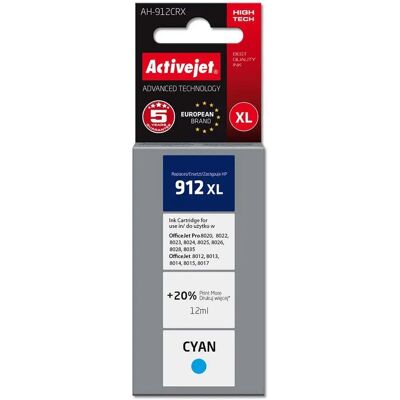 Activejet Cartuccia Di Inchiostro Ah-912crx Blue One Size Activejet Cartuccia Di Inchiostro Ah-912crx Blue One Size