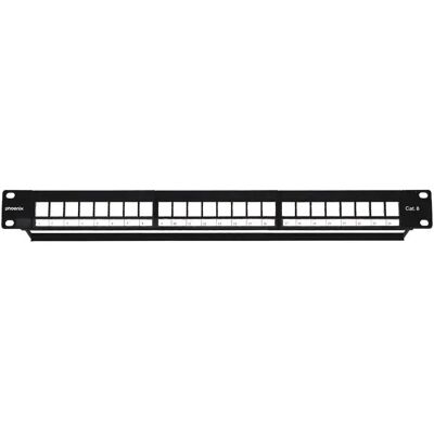 Phoenix Panello Di Patch 24-port Cat 6 1u Black One Size Phoenix Panello Di Patch 24-port Cat 6 1u Black One Size