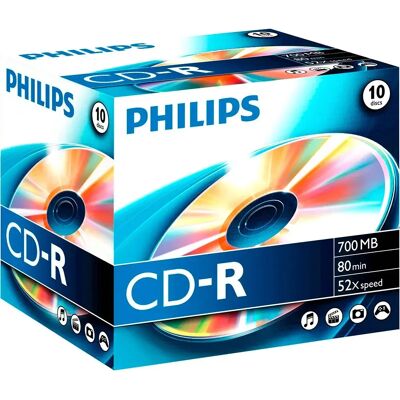 Philips Cd-r 52x Jc 10 Unità One Size Philips Cd-r 52x Jc 10 Unità One Size