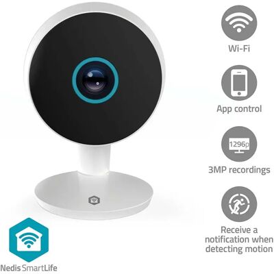 Nedis Telecamera Di Sicurezza Wifici08cwt Full Hd Nedis Telecamera Di Sicurezza Wifici08cwt Full Hd