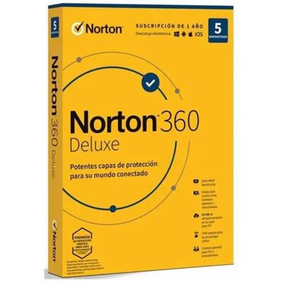 Symantec Norton 360 Deluxe 50gb 5 Dispositivi 1 Anno Antivirus Symantec Norton 360 Deluxe 50gb 5 Dispositivi 1 Anno Antivirus