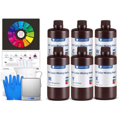 Anycubic Miscelazione Di Colori Di Resina Uv Diy Color Mixing Anycubic Miscelazione Di Colori Di Resina Uv Diy Color Mixing