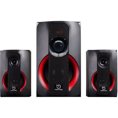 Hiditec Altoparlanti H400 2.1 80w Usb Black / Red One Size Hiditec Altoparlanti H400 2.1 80w Usb Black / Red One Size