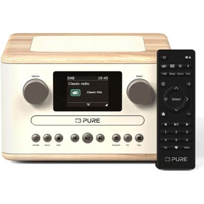 Pure Radio Cd Classic C-d4 Cotton White / Oak One Size Pure Radio Cd Classic C-d4 Cotton White / Oak One Size