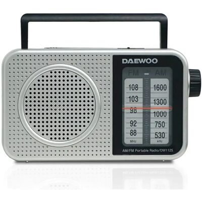 Daewoo Radio Portatile Dw1125 Metallic Grey One Size Daewoo Radio Portatile Dw1125 Metallic Grey One Size