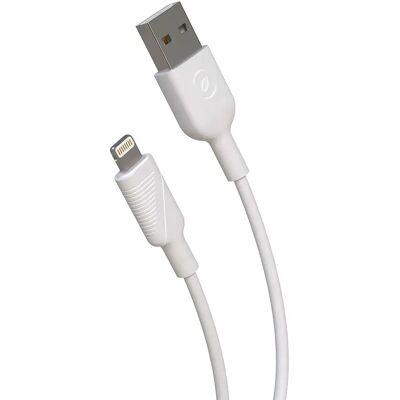 Cavo USB-Lightning MUVIT 0,2m - Carica rapida ed ecologico Cavo USB-Lightning MUVIT 0,2m - Carica rapida ed ecologico