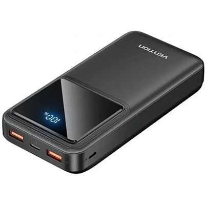 Powerbank Vention FHLB0 - 20000mAh, Ricarica Veloce, 3 Dispositivi Powerbank Vention FHLB0 - 20000mAh, Ricarica Veloce, 3 Dispositivi