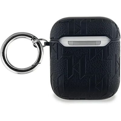 Custodia AirPods Karl Lagerfeld - Monogramma & Testa - Nero Custodia AirPods Karl Lagerfeld - Monogramma & Testa - Nero