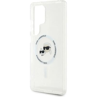 Custodia Karl Lagerfeld Bottone Tête di Karl & Choupette Logo Stampato MagSafe Samsung Galaxy S25 Ultra - Cover Smartphone Custodia Karl Lagerfeld Bottone Tête di Karl & Choupette Logo Stampato MagSafe Samsung Galaxy S25 Ultra - Cover Smartphone