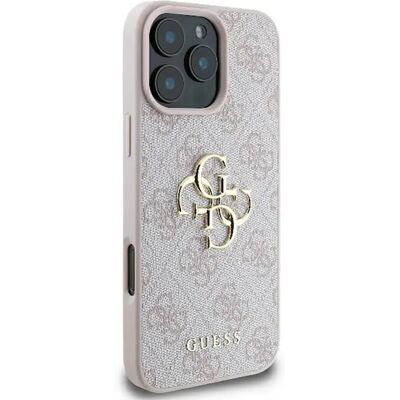 Custodia rosa Guess per iPhone 16 Pro Max 6.9 con logo 4G - Cover Custodia rosa Guess per iPhone 16 Pro Max 6.9 con logo 4G - Cover