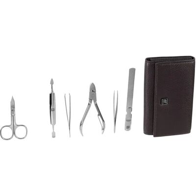 Zwilling Set Manicure Tascabile Pelle 7 Pezzi Zwilling Set Manicure Tascabile Pelle 7 Pezzi