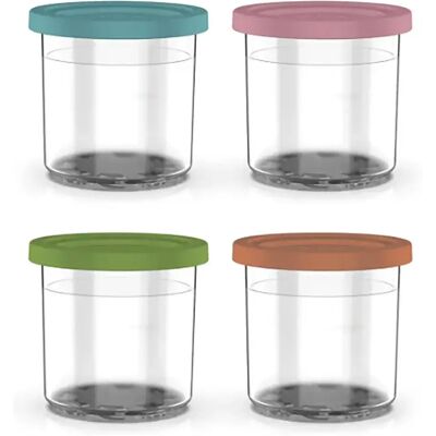Marca Ninja - NC300EU - Set di 4 contenitori con coperchi - Accessori per gelatiera Marca Ninja - NC300EU - Set di 4 contenitori con coperchi - Accessori per gelatiera