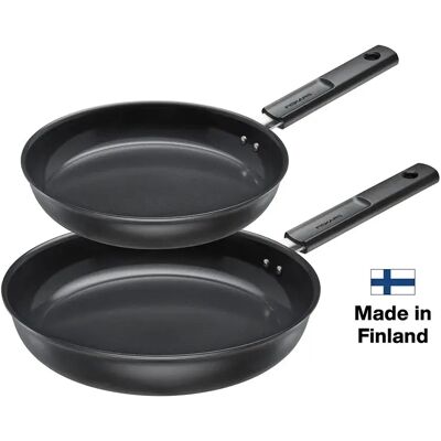 Fiskars Piastra Elettrica Hard Face Frying Pan Set 2 Cm + 28 Cm Fiskars Piastra Elettrica Hard Face Frying Pan Set 2 Cm + 28 Cm