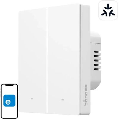 Sonoff M5-2c-wifi Matter Presa A Muro Intelligente 2 Canali Per Cornice 80w Sonoff M5-2c-wifi Matter Presa A Muro Intelligente 2 Canali Per Cornice 80w