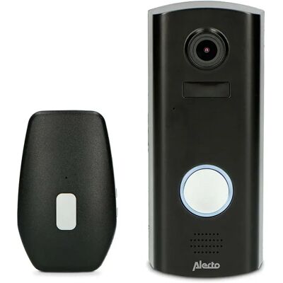 Alecto Campanello Wi-Fi con telecamera DVC600IP - Campanello video, Visione notturna a colori, HD 1080P Alecto Campanello Wi-Fi con telecamera DVC600IP - Campanello video, Visione notturna a colori, HD 1080P