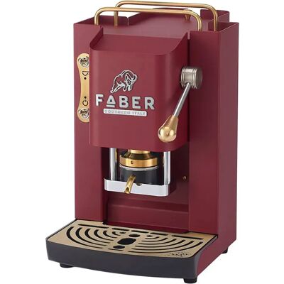 Faber Macchina Da Caffè Espresso Pro Deluxe Cherry Red / Brass One Size Faber Macchina Da Caffè Espresso Pro Deluxe Cherry Red / Brass One Size