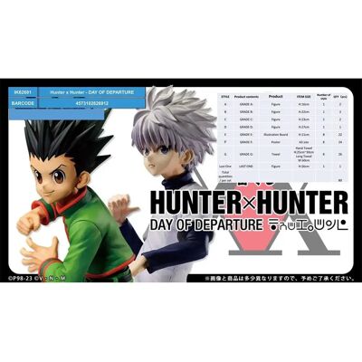 Banpresto Lotteria Di Figure Ichiban Kuji Day Of Departure Hunter X Hunter Japanese Assortito Banpresto Lotteria Di Figure Ichiban Kuji Day Of Departure Hunter X Hunter Japanese Assortito