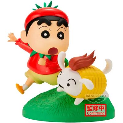 Bandai Figura Di Crayon Shinchan In Costume Da Verdura 11 Cm Bandai Figura Di Crayon Shinchan In Costume Da Verdura 11 Cm