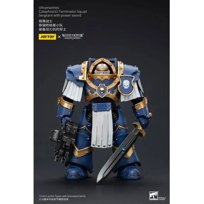 Joy Toy Warhammer L´eredità Di Horus 1/18 Ultramarines Cataphractii Squad Sergeant Con Spada Energetica Figura D´azione Terminator 1 Cm Joy Toy Warhammer L´eredità Di Horus 1/18 Ultramarines Cataphractii Squad Sergeant Con Spada Energetica Figura D´azione Terminator 1 Cm