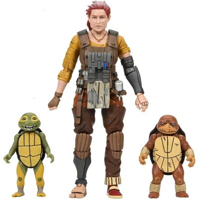 Neca Gli Ultimi Gli Anni Perduti Grammy Aprile Con Baby Yi & Moja Action Figure Tartarughe Ninja Ronin 18 Cm Neca Gli Ultimi Gli Anni Perduti Grammy Aprile Con Baby Yi & Moja Action Figure Tartarughe Ninja Ronin 18 Cm