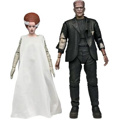 Neca Universal Monsters La Moglie Di Frankenstein 90° Anniversario Action Figure Il Mostro E La Sua Compagna 18 Cm 2 Unità Neca Universal Monsters La Moglie Di Frankenstein 90° Anniversario Action Figure Il Mostro E La Sua Compagna 18 Cm 2 Unità