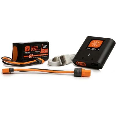 Spektrum Caricabatterie Smart Powerstage Air 850mah 3s G2 Lipo S120 Spektrum Caricabatterie Smart Powerstage Air 850mah 3s G2 Lipo S120