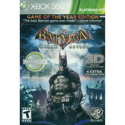 Games Xbox 360 Batman: Arkham Asylum (game Of The Year Edition) (platinum Hits) (import) Games Xbox 360 Batman: Arkham Asylum (game Of The Year Edition) (platinum Hits) (import)