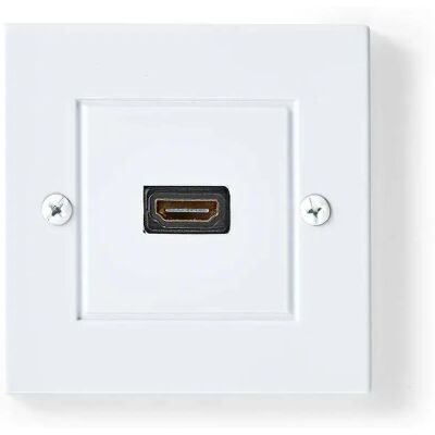 Nedis Placca A Muro Hdmi 1x Hdmi Femmina 4k Placcata Oro 60hz Black One Size Nedis Placca A Muro Hdmi 1x Hdmi Femmina 4k Placcata Oro 60hz Black One Size