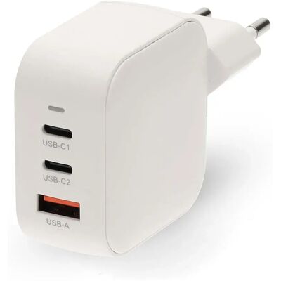 Nedis Caricabatterie Da Parete Usb-a E Usb-c Pd 3.0 Gan 70w White One Size Nedis Caricabatterie Da Parete Usb-a E Usb-c Pd 3.0 Gan 70w White One Size