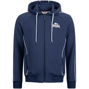 Lonsdale Felpa Con Zip Achavanich Dark Navy / White XL Lonsdale Felpa Con Zip Achavanich Dark Navy / White XL