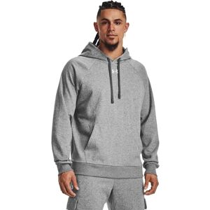 Under Armour Felpa Con Cappuccio Rival Fleece Castlerock Light Heather 025 / White 100 S Under Armour Felpa Con Cappuccio Rival Fleece Castlerock Light Heather 025 / White 100 S