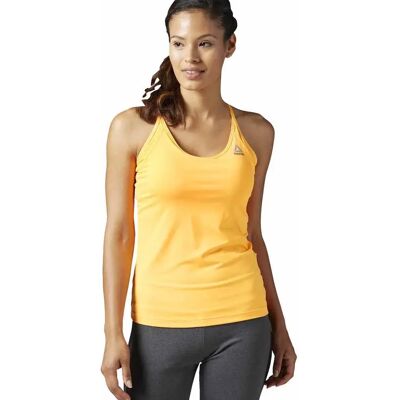 Reebok Maglietta Senza Maniche Workout Ready Tri Back Fire Spark XS Reebok Maglietta Senza Maniche Workout Ready Tri Back Fire Spark XS