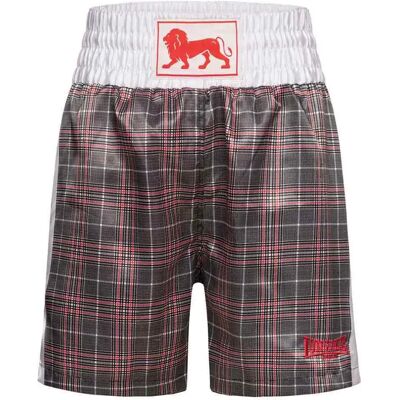 Lonsdale Pantaloncini Da Boxe Radstock White / Black / Red M Lonsdale Pantaloncini Da Boxe Radstock White / Black / Red M