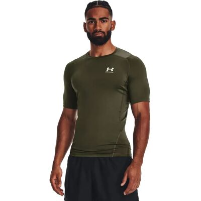 Under Armour Maglietta A Maniche Corte Hg Armour Comp Marine OD Green 390 / White 100 XL Under Armour Maglietta A Maniche Corte Hg Armour Comp Marine OD Green 390 / White 100 XL