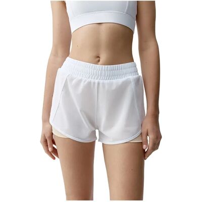 Born Living Yoga Pantaloni Corti Padma 2.0 2in1 White / Light Stone M Born Living Yoga Pantaloni Corti Padma 2.0 2in1 White / Light Stone M