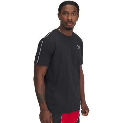 T-Shirt Under Armour Heavyweight Taping Black/White - S T-Shirt Under Armour Heavyweight Taping Black/White - S
