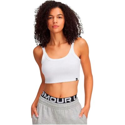 Under Armour Rival Rib Baby Tank Bianco/Bianco S - Canotta bebé Under Armour Rival Rib Baby Tank Bianco/Bianco S - Canotta bebé