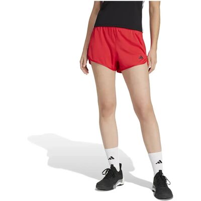 adidas Pacer Essentials Knit High-Rise Shorts - Donna - Rosso - Shorts adidas Pacer Essentials Knit High-Rise Shorts - Donna - Rosso - Shorts
