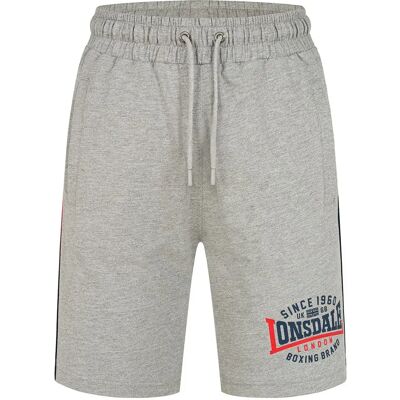 Lonsdale Pantaloni Corti Sandown Marl Grey / Navy / Red M Lonsdale Pantaloni Corti Sandown Marl Grey / Navy / Red M
