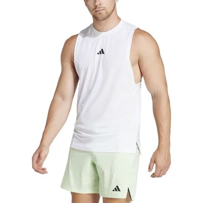 Adidas Maglietta Senza Maniche Designed For Training White L Adidas Maglietta Senza Maniche Designed For Training White L