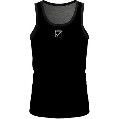 Givova Maglietta Senza Maniche Basic Black XS Givova Maglietta Senza Maniche Basic Black XS