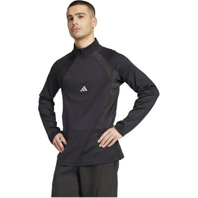 Adidas Felpa Con Mezza Zip Tech Apparel Black / Carbon M Adidas Felpa Con Mezza Zip Tech Apparel Black / Carbon M