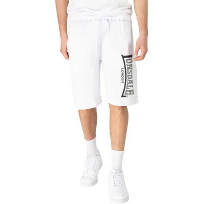Lonsdale Pantaloni Corti Sportivi Logo Jam White / Grey / Black S Lonsdale Pantaloni Corti Sportivi Logo Jam White / Grey / Black S