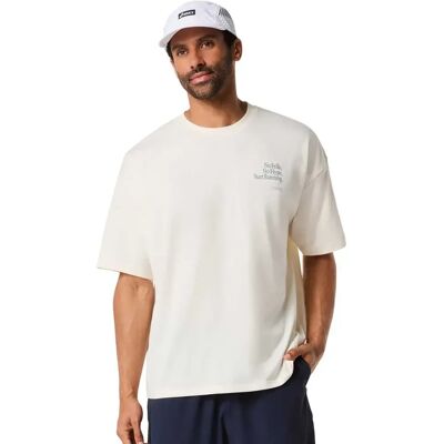 Asics Maglietta A Maniche Corte Runner Message Graphic Relaxed Cream 2XL Asics Maglietta A Maniche Corte Runner Message Graphic Relaxed Cream 2XL