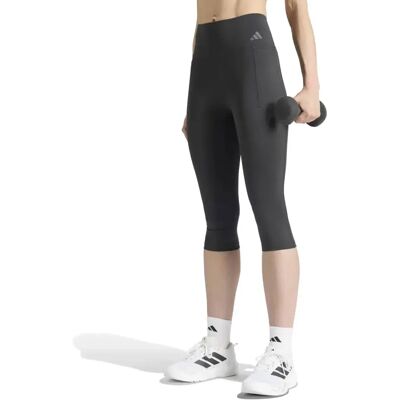 Adidas Leggings Optime Workout Contour Capri Black L Adidas Leggings Optime Workout Contour Capri Black L