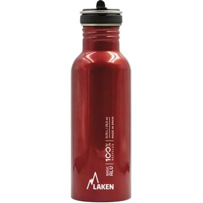 Laken Bottiglia A Flusso Con Tappo Base Alluminio 750ml Red One Size Laken Bottiglia A Flusso Con Tappo Base Alluminio 750ml Red One Size