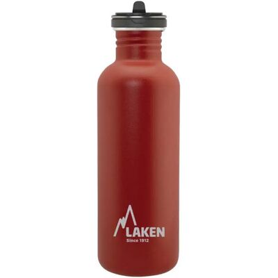Laken Bottiglia A Flusso Base Acciaio Inossidabile 1l Red One Size Laken Bottiglia A Flusso Base Acciaio Inossidabile 1l Red One Size