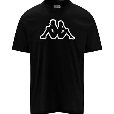 Kappa Maglietta A Maniche Corte Logo Cromen Black M Kappa Maglietta A Maniche Corte Logo Cromen Black M