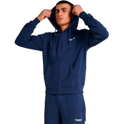 Hummel Felpa Con Zip Legacy 2.0 Dress Blue L Hummel Felpa Con Zip Legacy 2.0 Dress Blue L