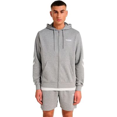 Hummel Felpa Con Zip Legacy 2.0 Grey Melange XL Hummel Felpa Con Zip Legacy 2.0 Grey Melange XL